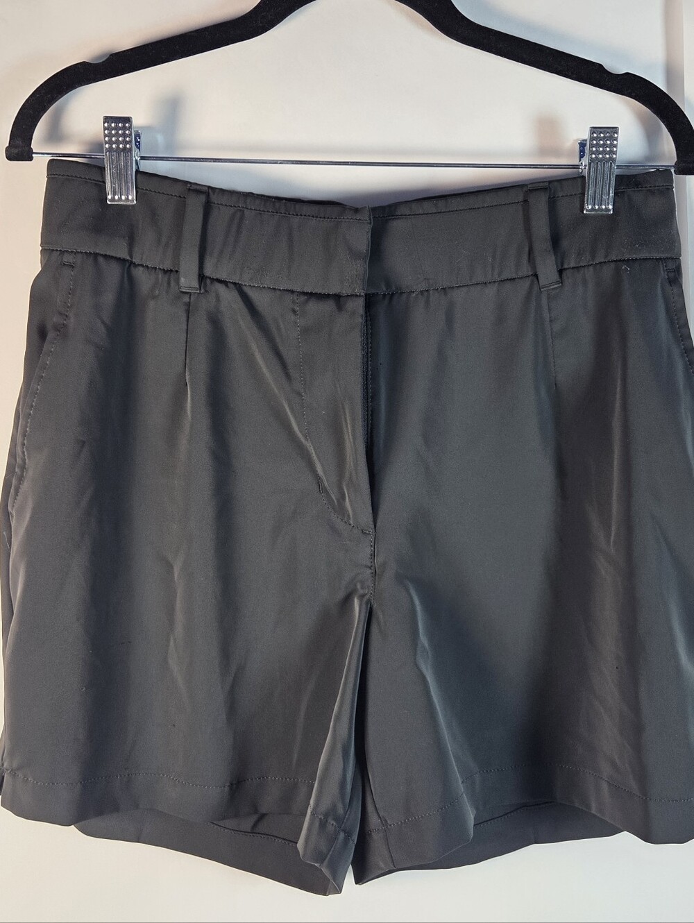 Nike Women's Black Tailored Shorts with Belt Loops
